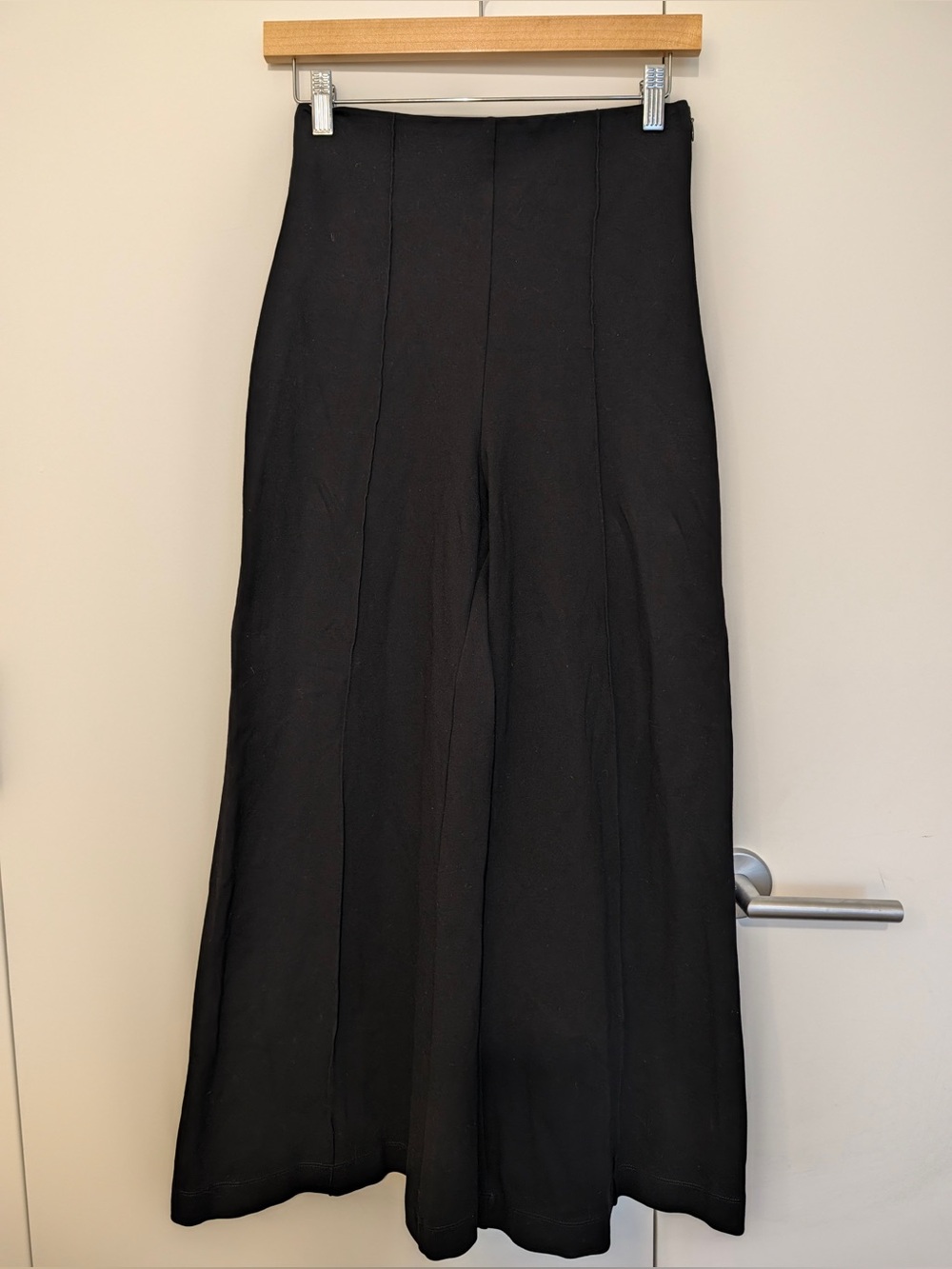 Quince Black Wide Leg Ankle Pants Size Small